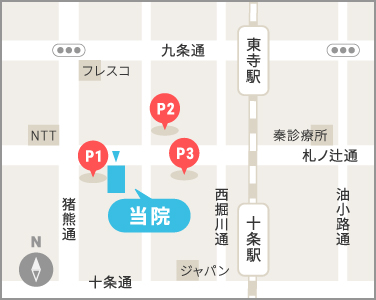 箕面市役所前院マップ