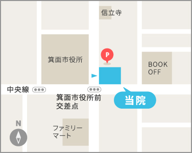 箕面市役所前院マップ
