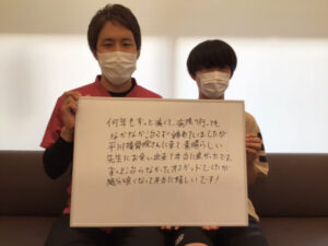 ずっと治らなかったオスグッドでしたが随分と良くなって本当に嬉しいです！