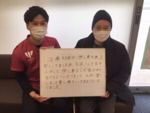 押し車なしで歩けるようになりました！