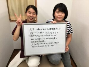 足裏の痛みが今ではほとんどありません!!