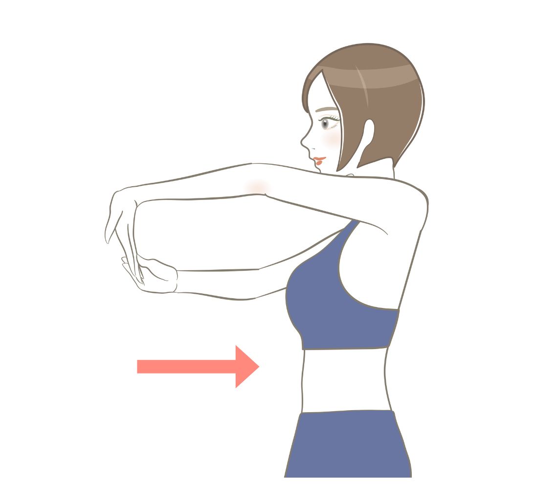 腕のストレッチ
