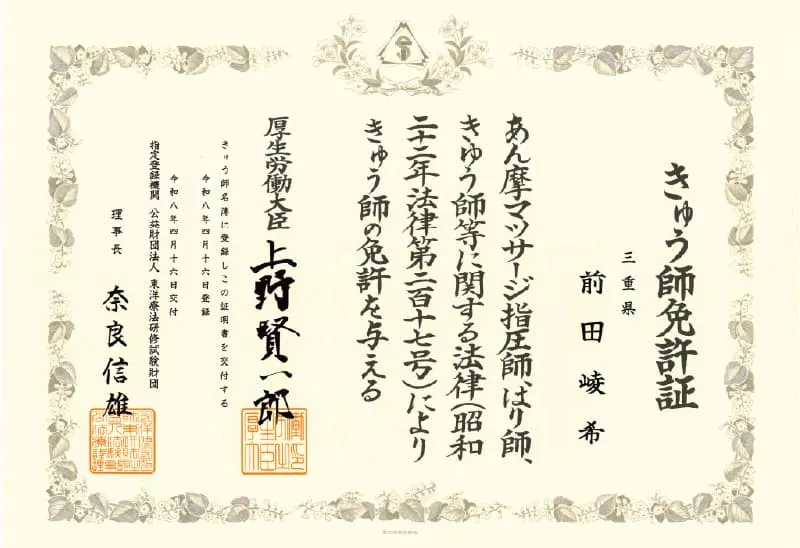 免許証