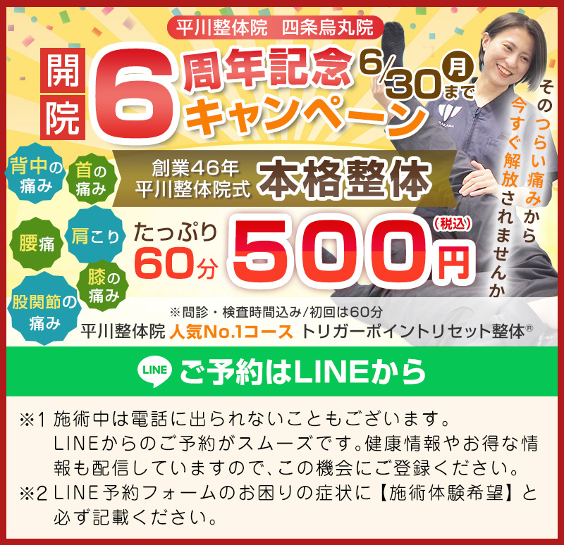 周年記念四条烏丸