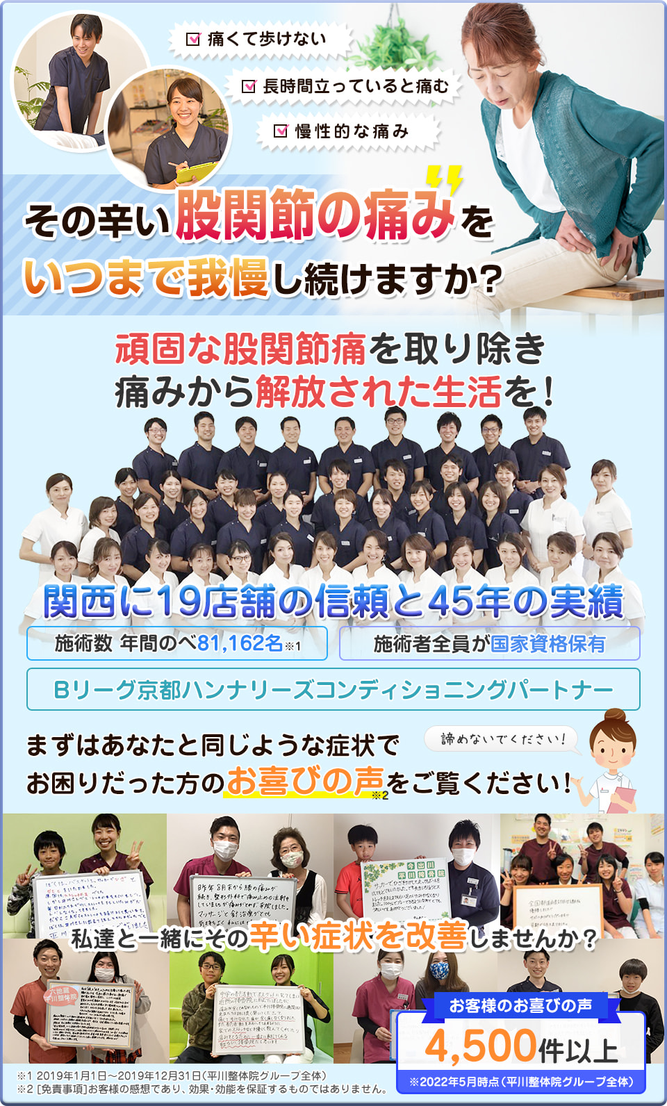 京都で股関節の痛みの治療なら 京都で口コミ評判の接骨院グループ